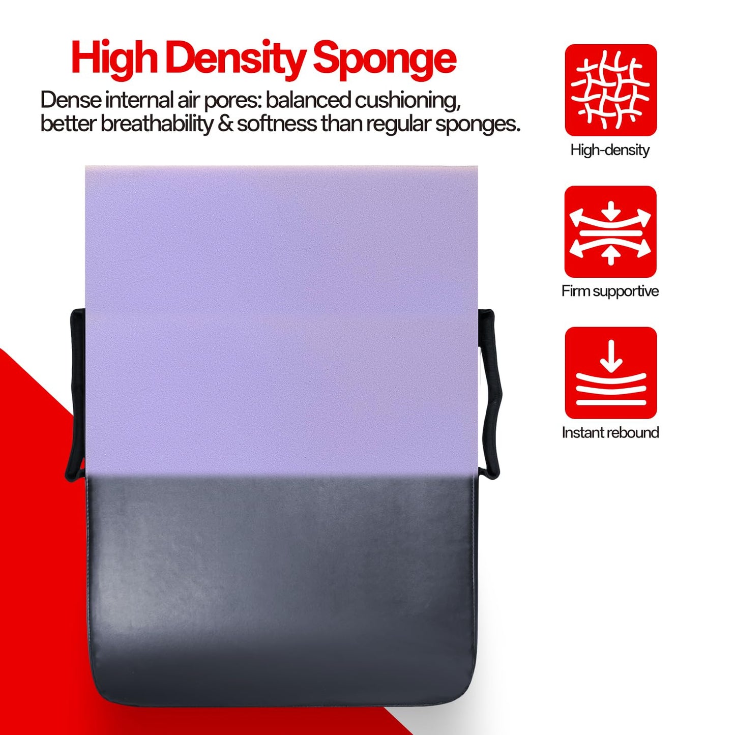 SANKOYO Basketball Pads for Training - Football Blocking Pad Training Equipment with Handles, 24"x16" Denser Softer Foam Shield for Lacrosse, Hockey, Martial Arts - Tackle Dummy Kick Pad. (1 Pcs)