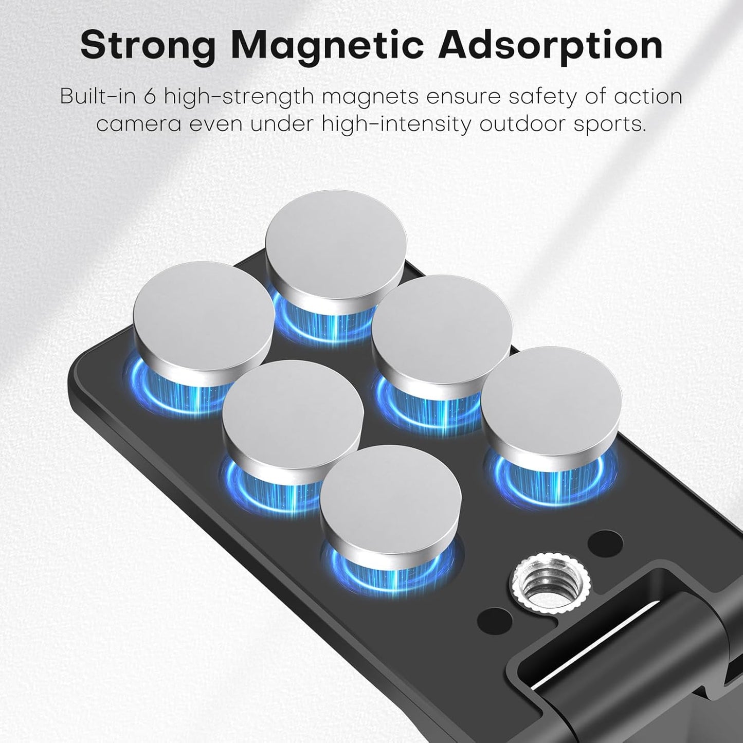 REYGEAK Insta360 X5,Aluminum 13/12/11/10/9/DJI 3/Action 5/4/3 Magnetic Mount Stand for Camera Holder Mount,Magnet