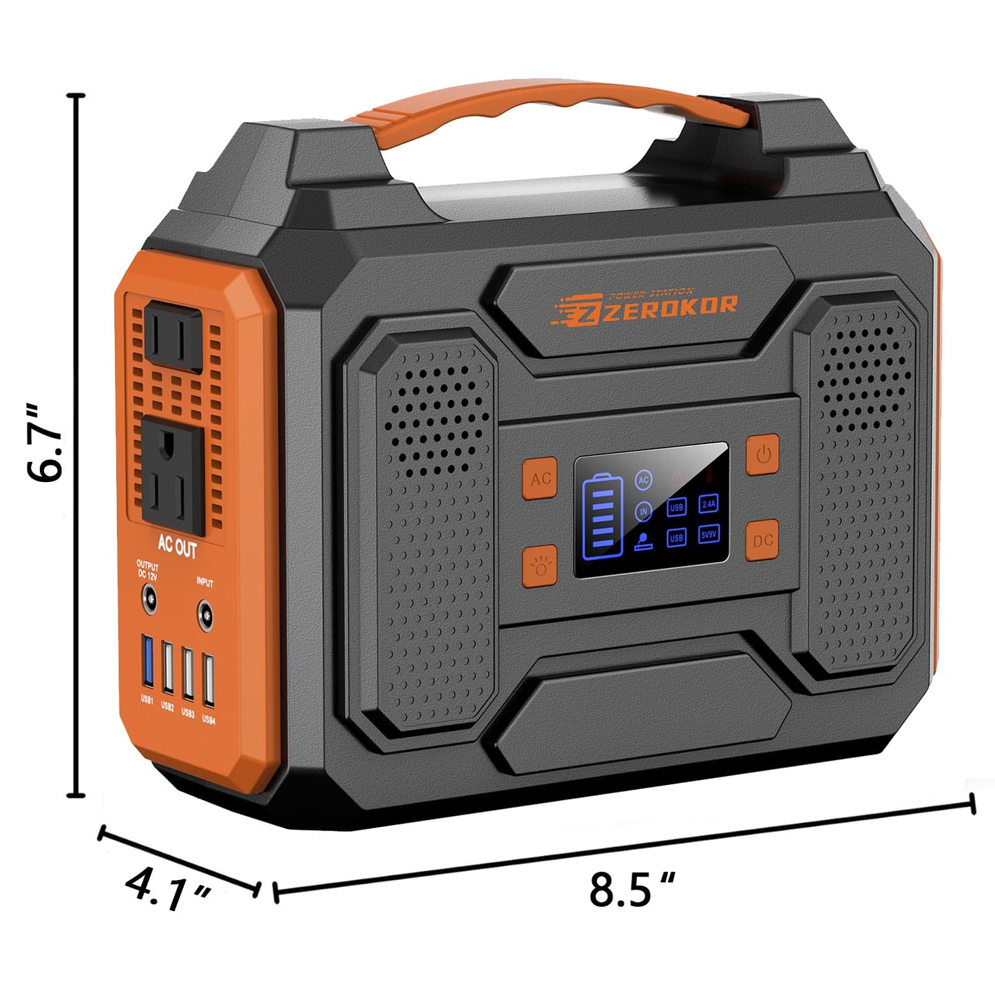 Solar Power Bank Generator with Panels, 300W Portable Power Station with Solar Panel 40W, 110V Pure Sine Wave AC Outlet Battery Generator for Outdoor RV Camping Laptop Home Use with Solar charger