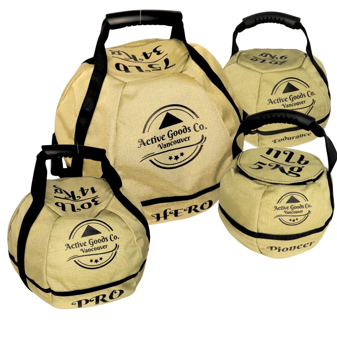 ActiveGoodsCo. Kettlebell Sandbag for fitness workout, different sizes 11Lb to 75lb. Visit to see the options… (May Vary, 1pack 20lb no weight)