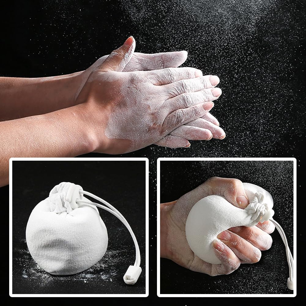 YERGOFE Climbing Chalk Bag for Rock Climbing - with Chalk Ball - Adjustable Black Chalk Bag Bouldering for Rock Climbing Equipment