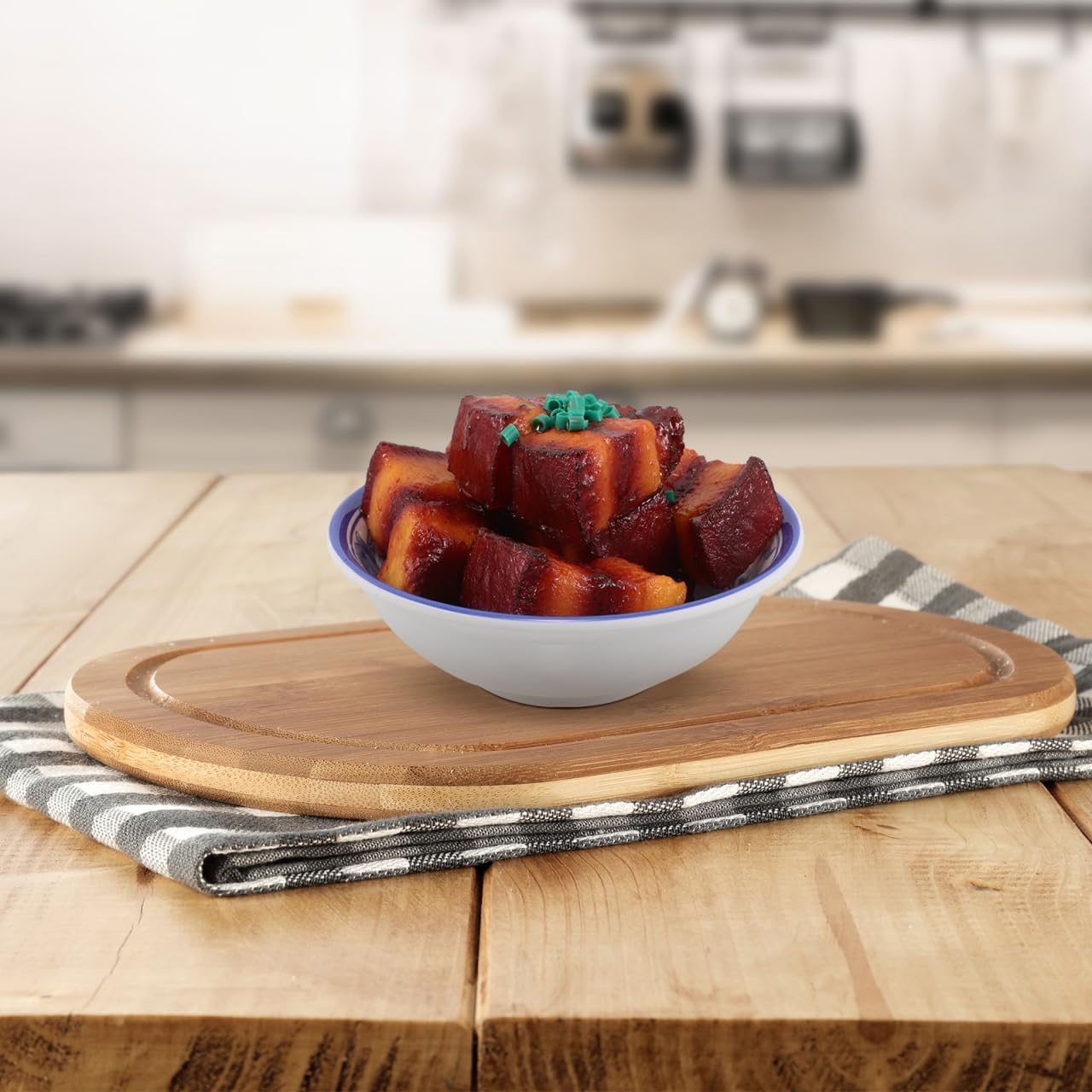5.11 Inch YARNOW Fake Braised Pork Belly Realistic Simulated Food Model for Photography Props Restaurant Display