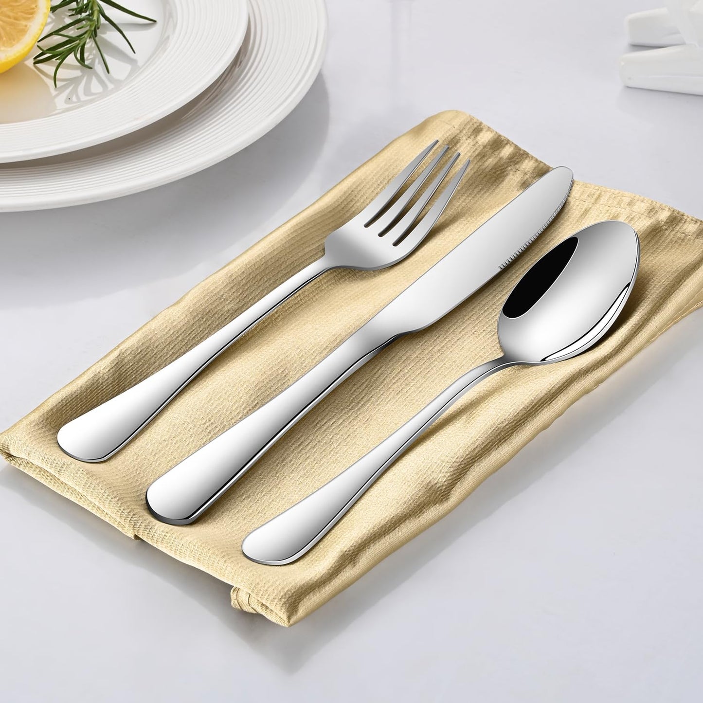 8-Piece 6.7 Inches Stainless Steel Tea Spoon,Durable Dishwasher Safe Teaspoons,Silverware Dessert Spoons For Kitchen,Small Spoons For Restaurant,Hotel