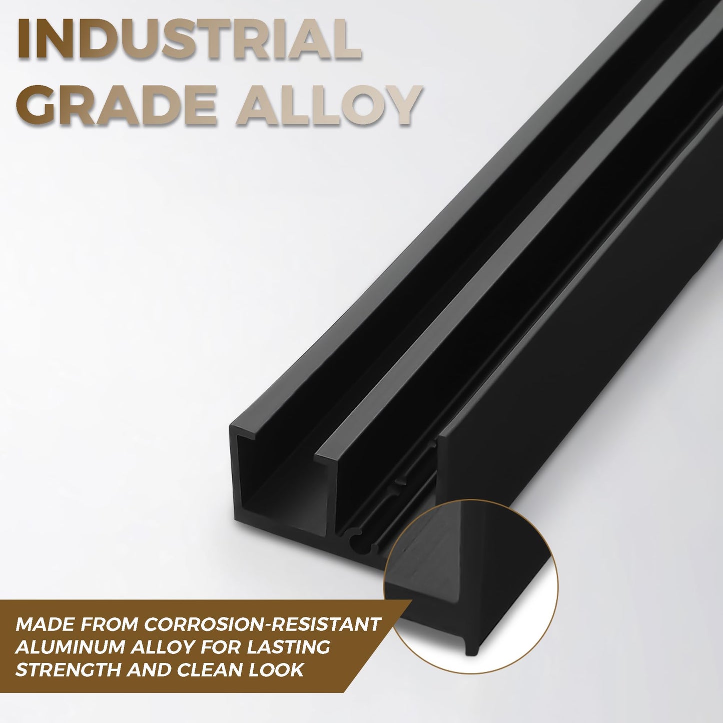 ZOYACREATE Trackless Concealed Sliding Ghost Door, 47 Inch Hidden Invisible Barn Door Hardware Kit