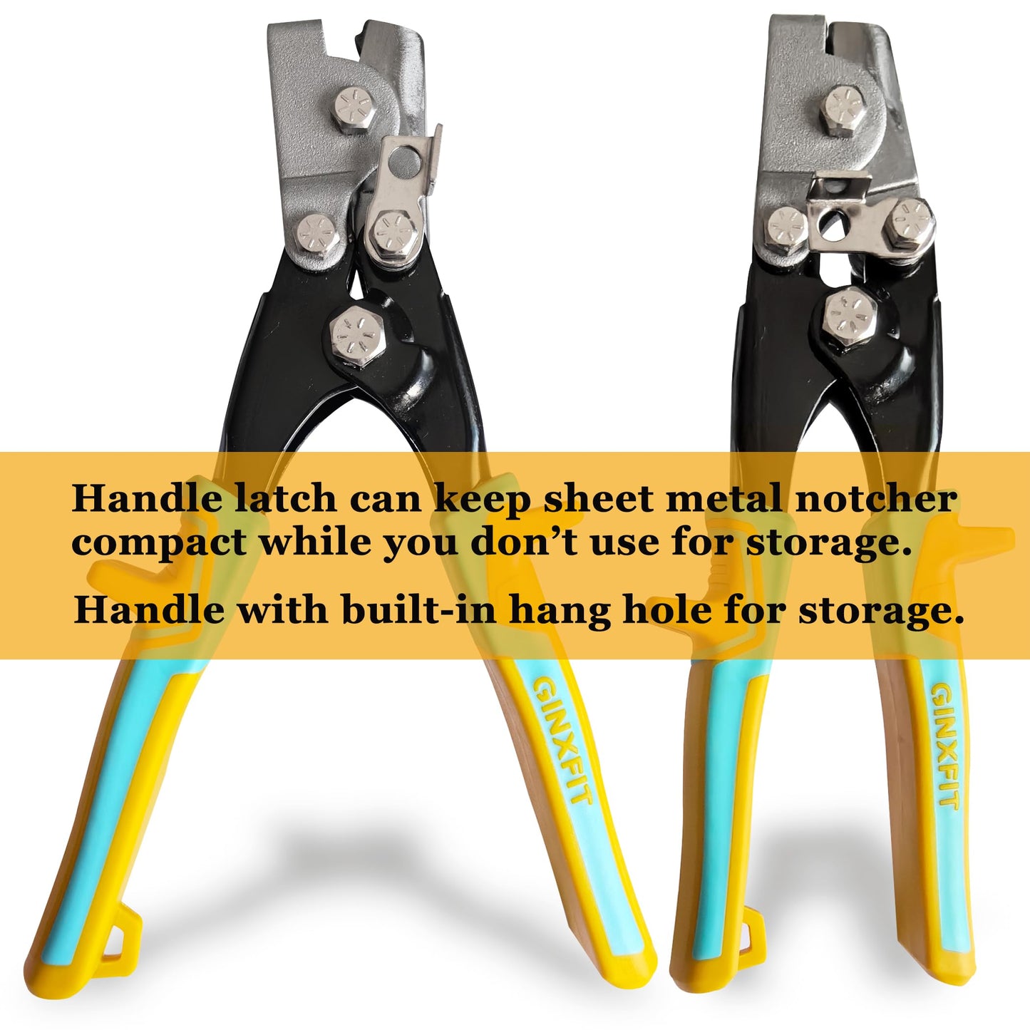 Snap Lock Punch Notcher - Gutter Crimper Tool for Sheet Metal - Snaplock Crimping Tool for Gutter End Cap, Vinyl Siding and Skirting, 9 Inches