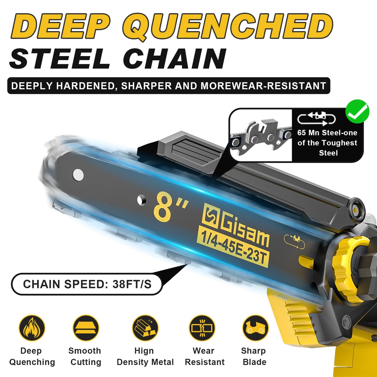 6-in-1 Cordless Pole Saw & Hedge Trimmer Combo & Grass Shear with Extension Pole Garden Tool with 2 * 4.0Ah Battery,180°Adjustable Angle,16Ft Reach,for Shrubs Pruning