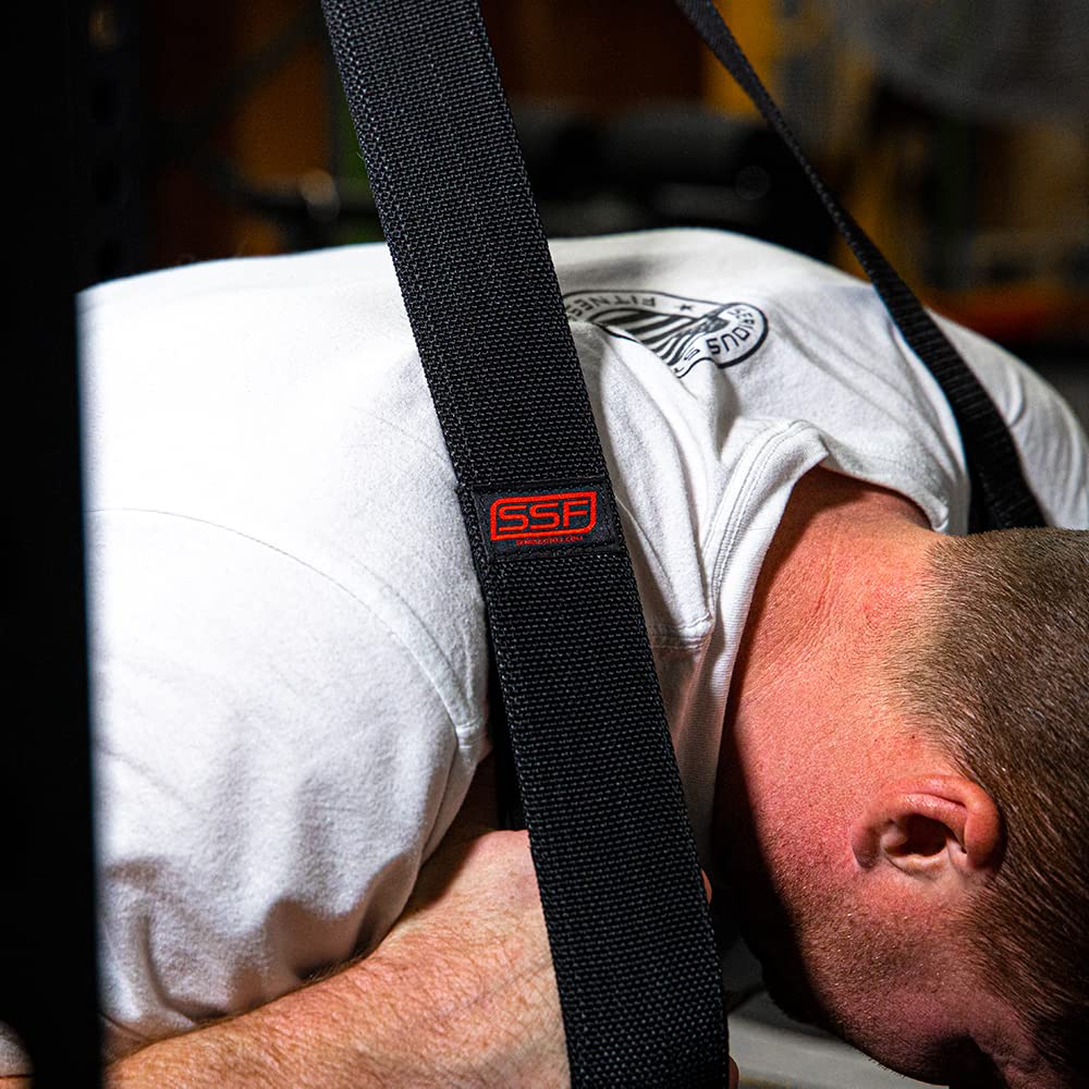 Serious Steel Fitness Ab Strap/Tricep Strap Cable Machine and Resistance Band Attachment (30")
