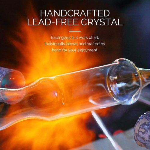 Final Touch Lead-Free Crystal Copa de Balon Gin Glass - 13.5 oz Gin & Tonic Cocktail | Titanium Reinforced, Handmade, Dishwasher Safe (LFG2222)