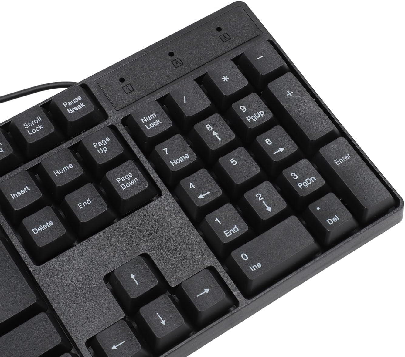 BTSEURY K1800 104 4.9ft USB Wired Gaming Keyboard Keys, Minority Language, Cable, Ergonomic Design for Office