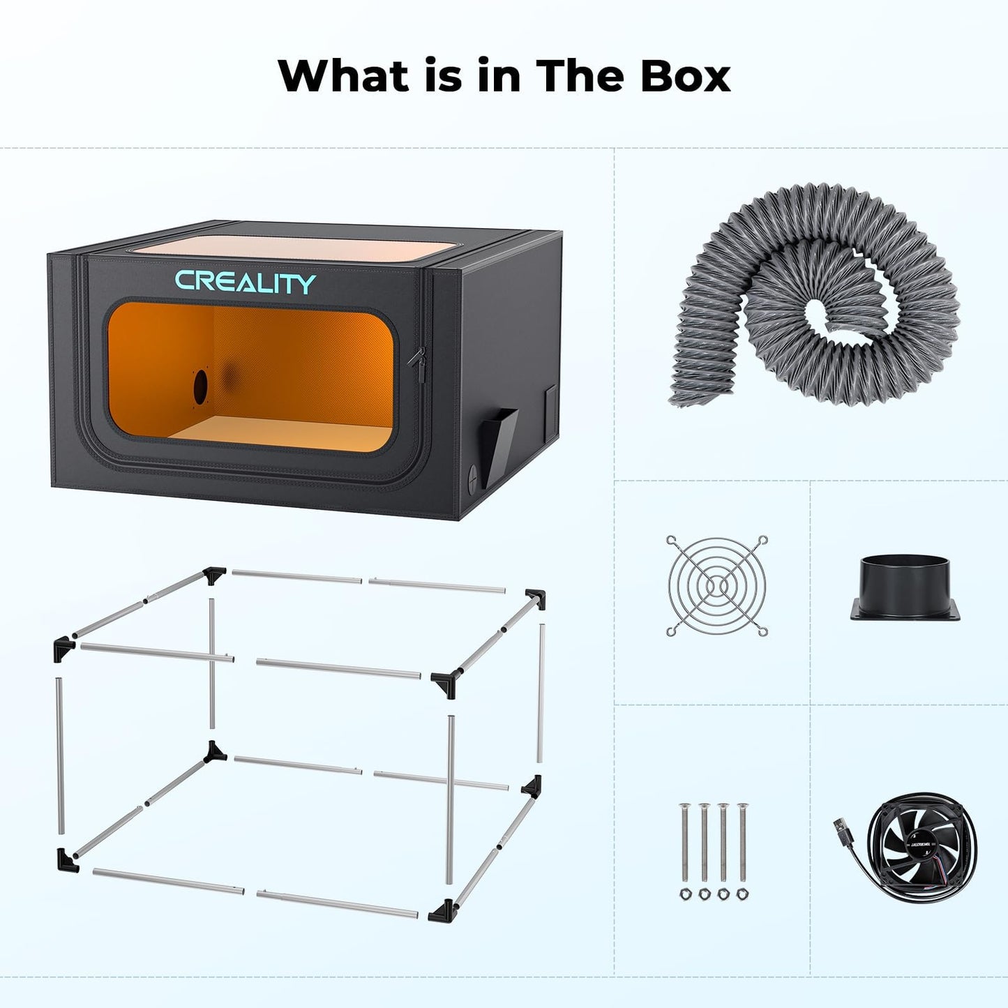 Creality Laser Engraver Enclosure 2.0, Universal Laser Engraver Protective Cover Tent, Fits for Most Laser Engraver Machine, Eye Protection, Insulates Against Noise, Fumes and Odors, 720x720x400mm