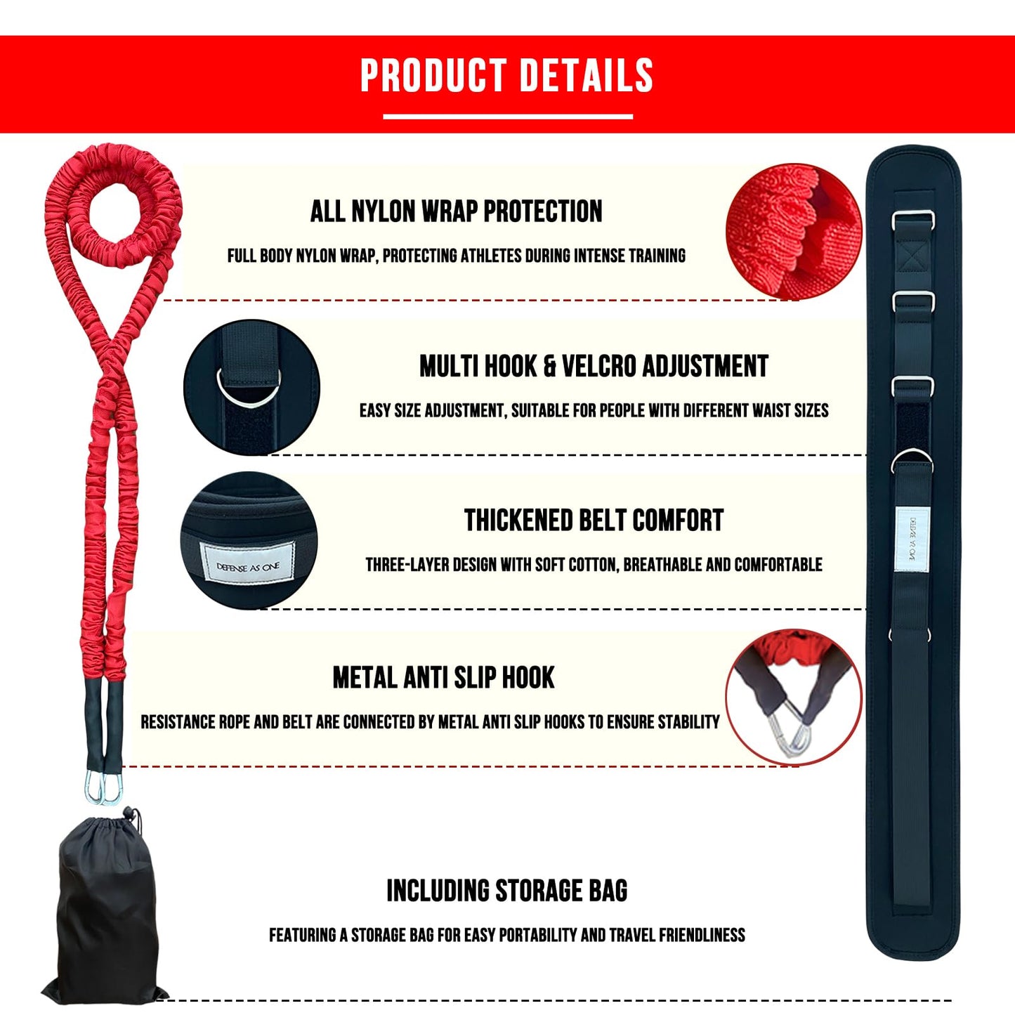 bibahala Zone Defense Resistance Band Belt Trainer Kit 1 Pc Widened Belt 1 Pc 2-Meter Resistance Band Basketball Training Equipment Men-to-Men Defense Training Improve Collaborative Defense Speed