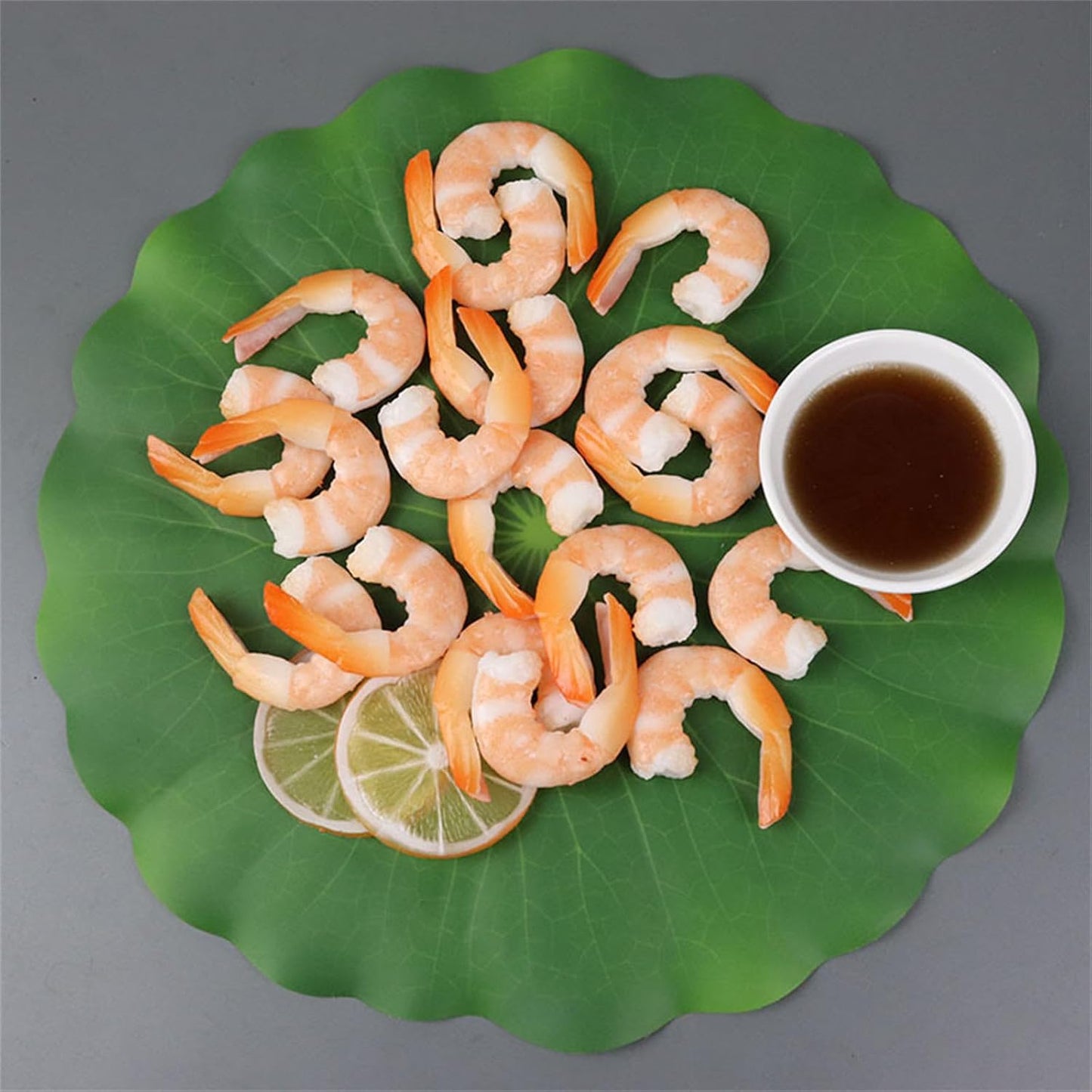 KRTYDBFZ Simulation Shrimp Fake Food Model PVC Kitchen Photography Tool Restaurant Window Display Wedding Party Home