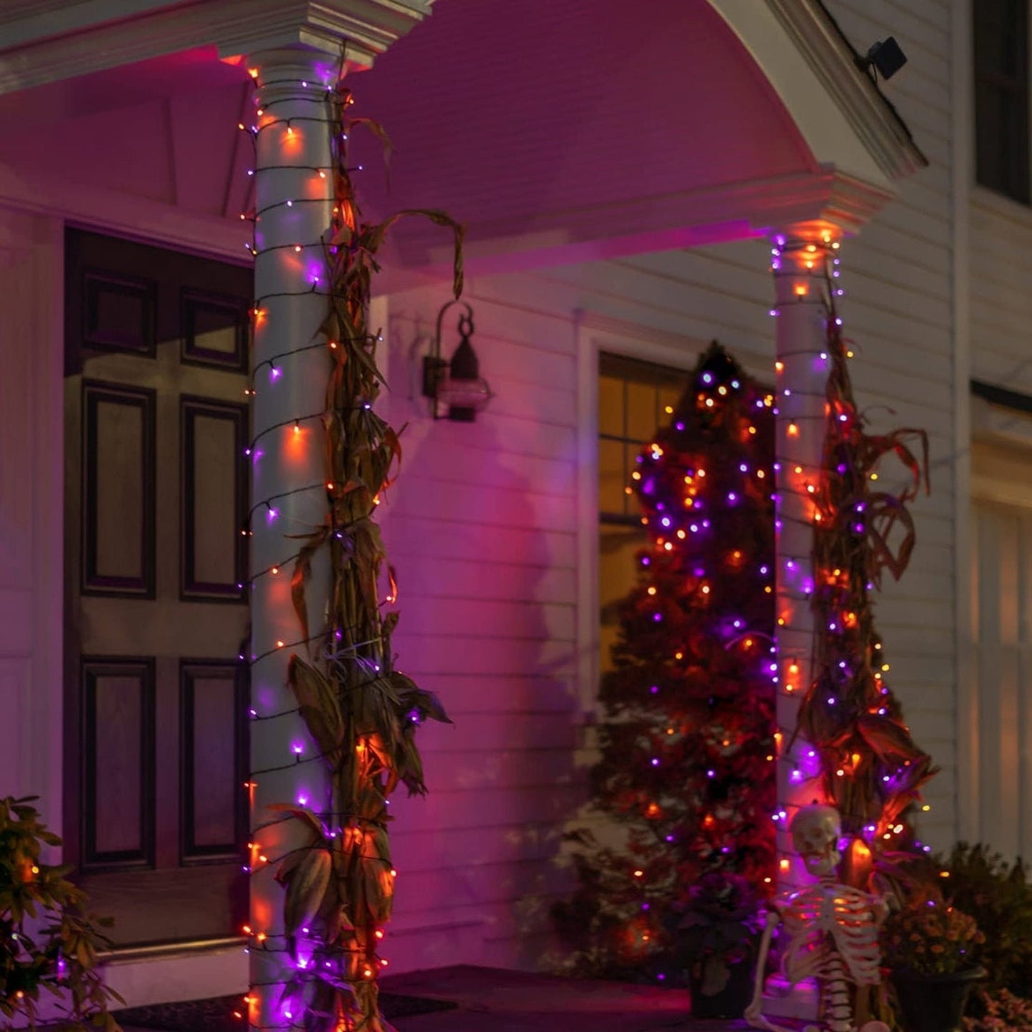 Dazzle Bright Halloween 300 LED String Lights, 100FT, 8 Lighting Modes, Orange, Model HB-300COI