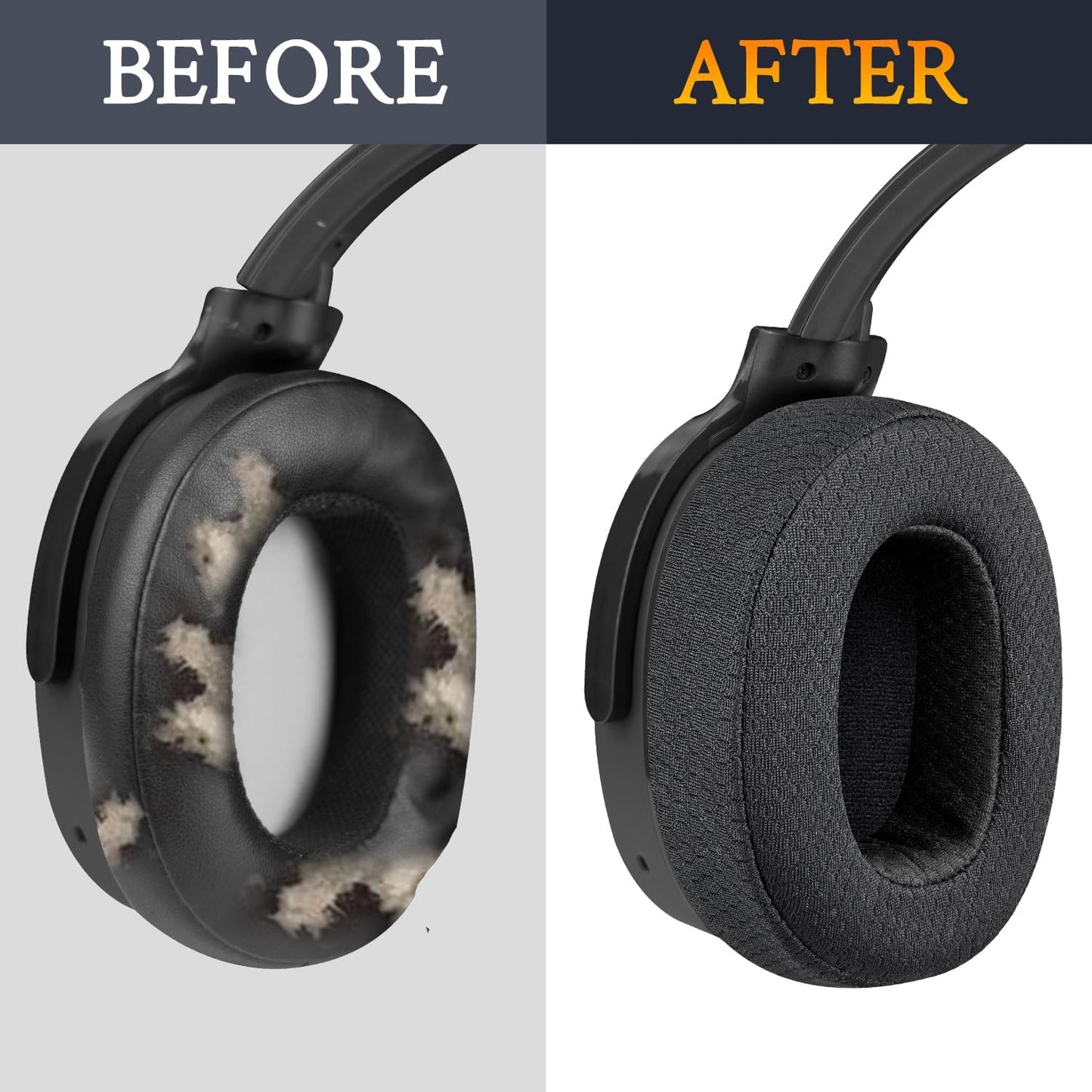 SOULWIT 3/ANC/Evo Wireless/540/ANC/Evo Mesh Fabric Replacement Earpads for Skullcandy Hesh & Crusher & Venue ANC