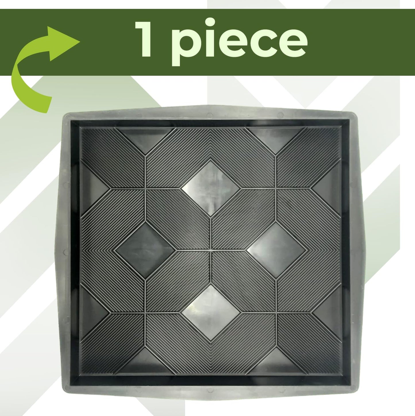 BETONEX Plastic Molds Concrete Patio Paving Mold Slabs Chestnut - Big Beautiful Pathmaker Precast Concrete Molds and Forms Stampcrete for Walkways