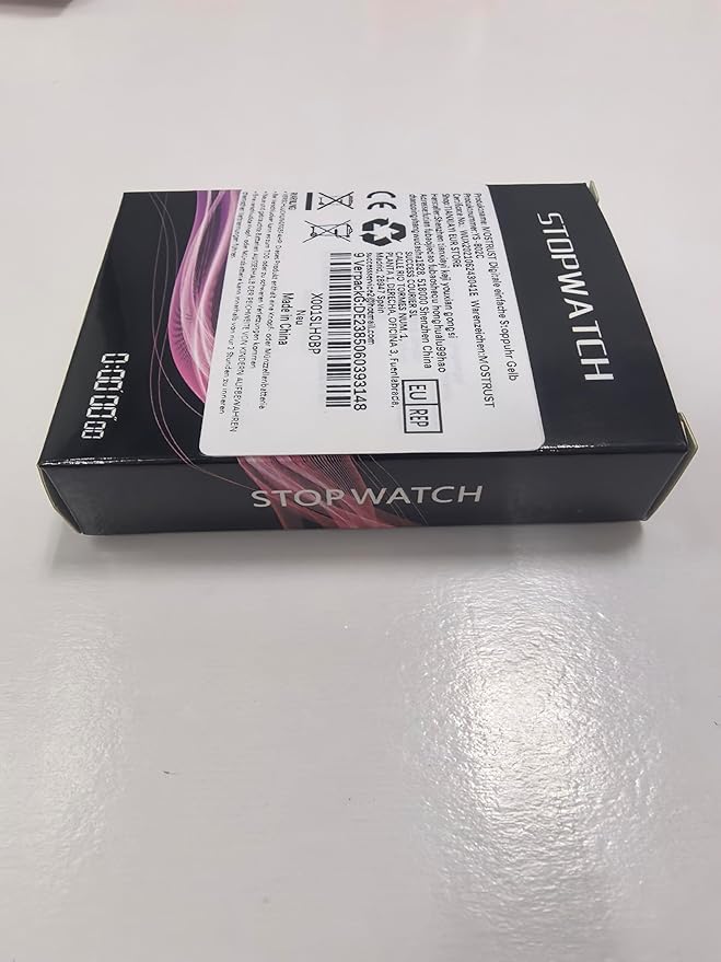 Digital Simple Stopwatch, 1/30 Lap Basic Stopwatch, No Bells, No Clock, No Alarm, Silent, Child Friendly, ON/Off for Swimming Coaches Kids