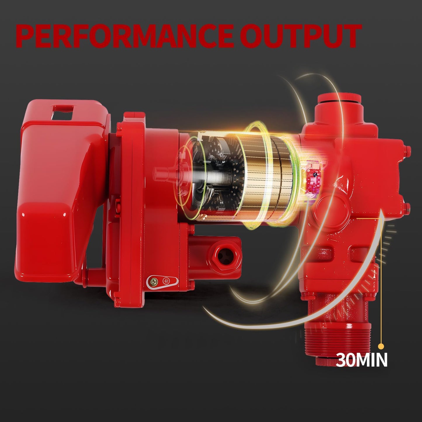 Nakkaa 12 Volt 20 GPM Explosion Proof Fuel Transfer Pump Compatible with Gasoline, Diesel, Kerosene, Mineral Oil and Similar Fuels or Oils (Package A)