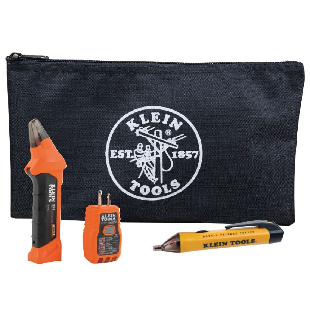 Klein Tools Digital Clamp Meter (CL900) and Circuit Breaker Finder Kit with Voltage Tester Pen