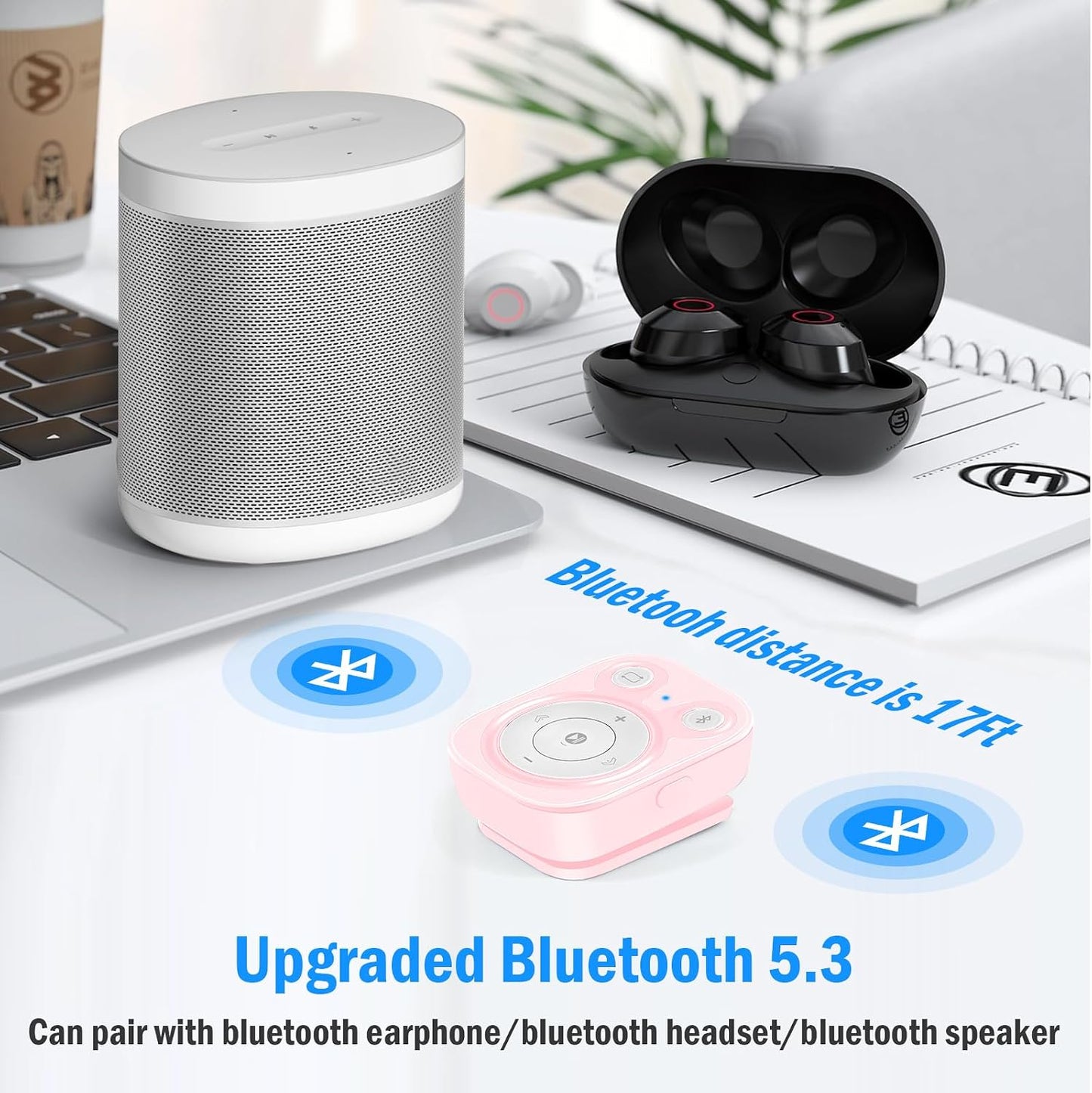 BEIGRAD 64GB MP3 5.3, Mp3 Mini Player with Bluetooth Portable Music Player with Sports Clip, Player