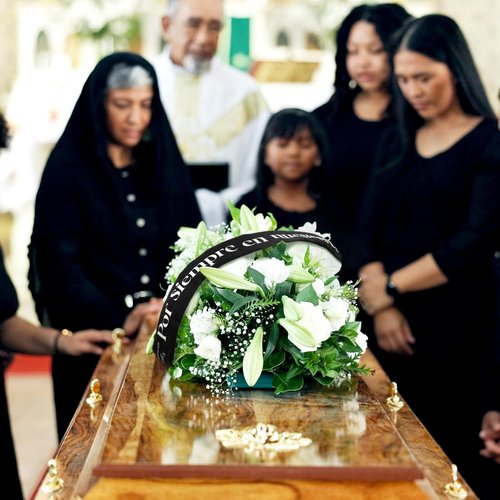 Fanfanwin Funeral Sash - Memorial Wreath Ribbon for Casket | 58x4'' Black - Celebrate Life