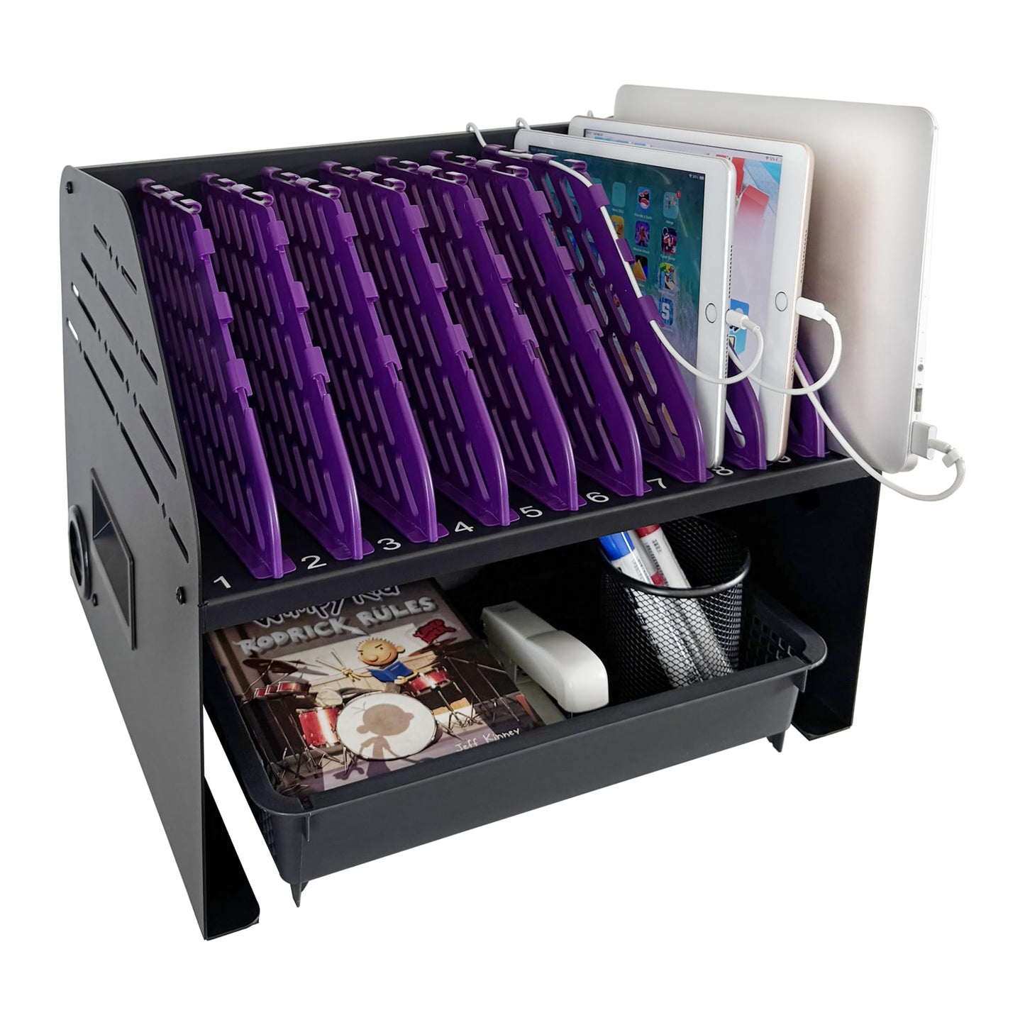 Powervize 10-Device Charging Station for Laptops, Tablets & E-Readers
