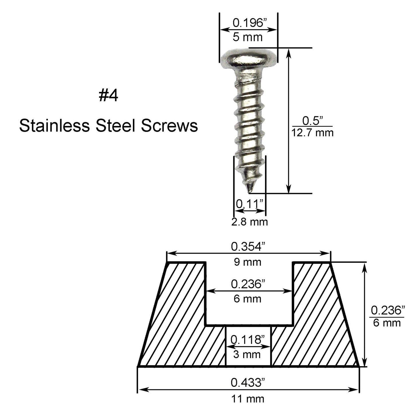 Cutting Board Feet with Stainless Screws, Black Round Non Slip Rubber Feet for Cutting Board, Furnitrue & Electronics, 50 Pack