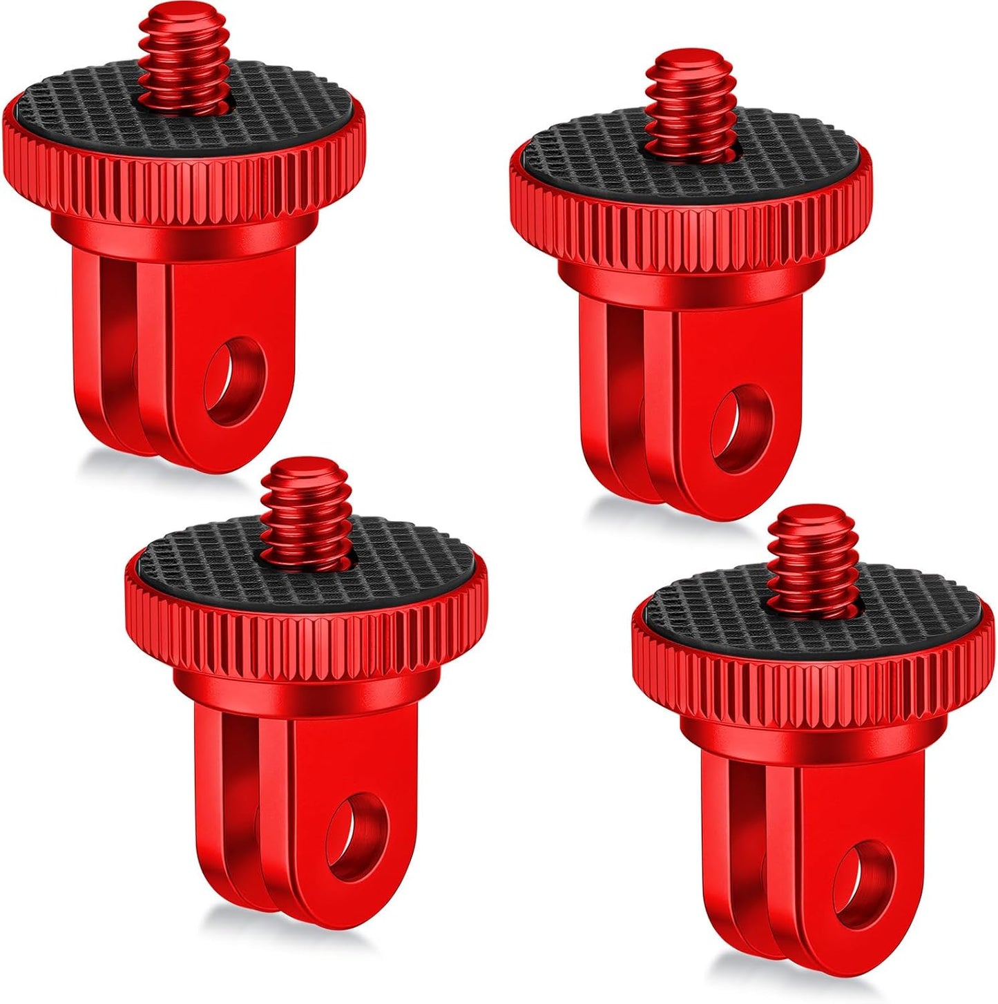 Frienda 4 1/4-20 1/4 Pieces Aluminum Camera Tripod Mount Adapter Conversion Adapter for Tripod Compatible with GoPro