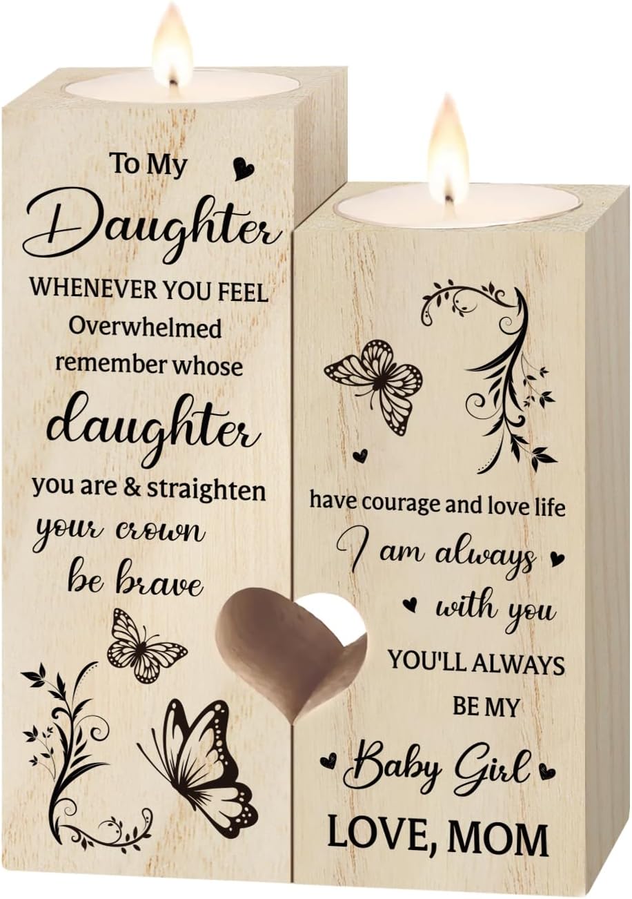 SteadStyle Candle Holders - Heartfelt Gifts for Daughters | Perfect for Mother's Day, Birthdays, & Graduations