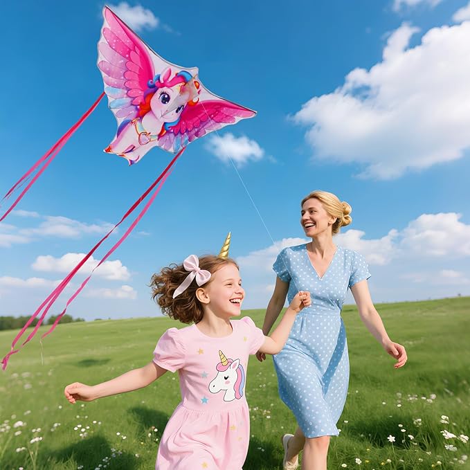 Butterfly Kites for Kids & Adults, Easy to Fly Design with Long Tail for Stability, for Kids Ages 4-8 & Beginners, Beach & Park Use | Family Outdoor Fun