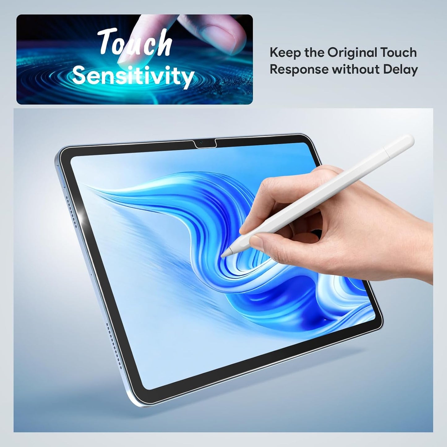 2 Pack A16 11th 10th (2025/2022) 9H MOBDIK Screen Protector Compatible with iPad / Generation Tempered Glass