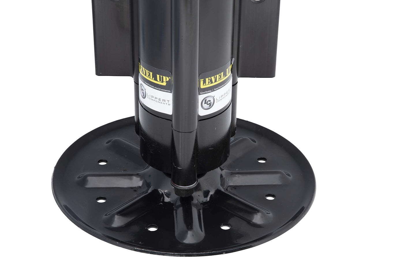 Lippert Level Up Replacement Hydraulic Landing Gear Left Jack for 5th Wheel RVs and Travel Trailers, 14,000-lbs. Lift Capacity, Aluminum, 9" Diameter Footpad, 27-7/16" Height - 433467