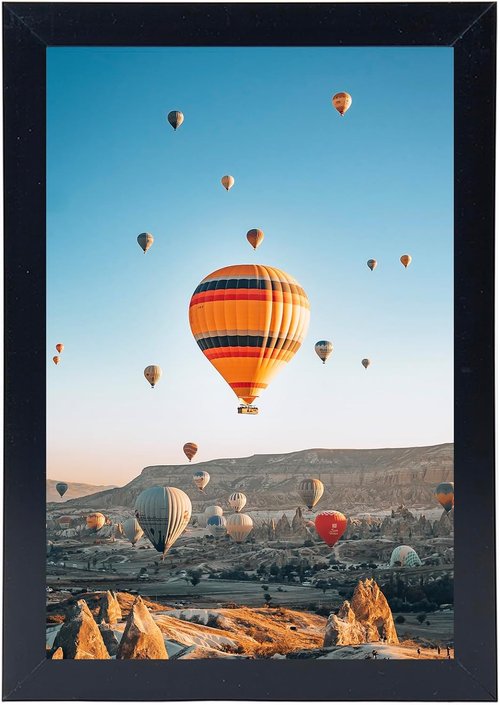 JCJMY 6x9 Picture Frame - Black Wall Mount or Tabletop Display for 6x9 Photos | Versatile Horizontal/Vertical Use