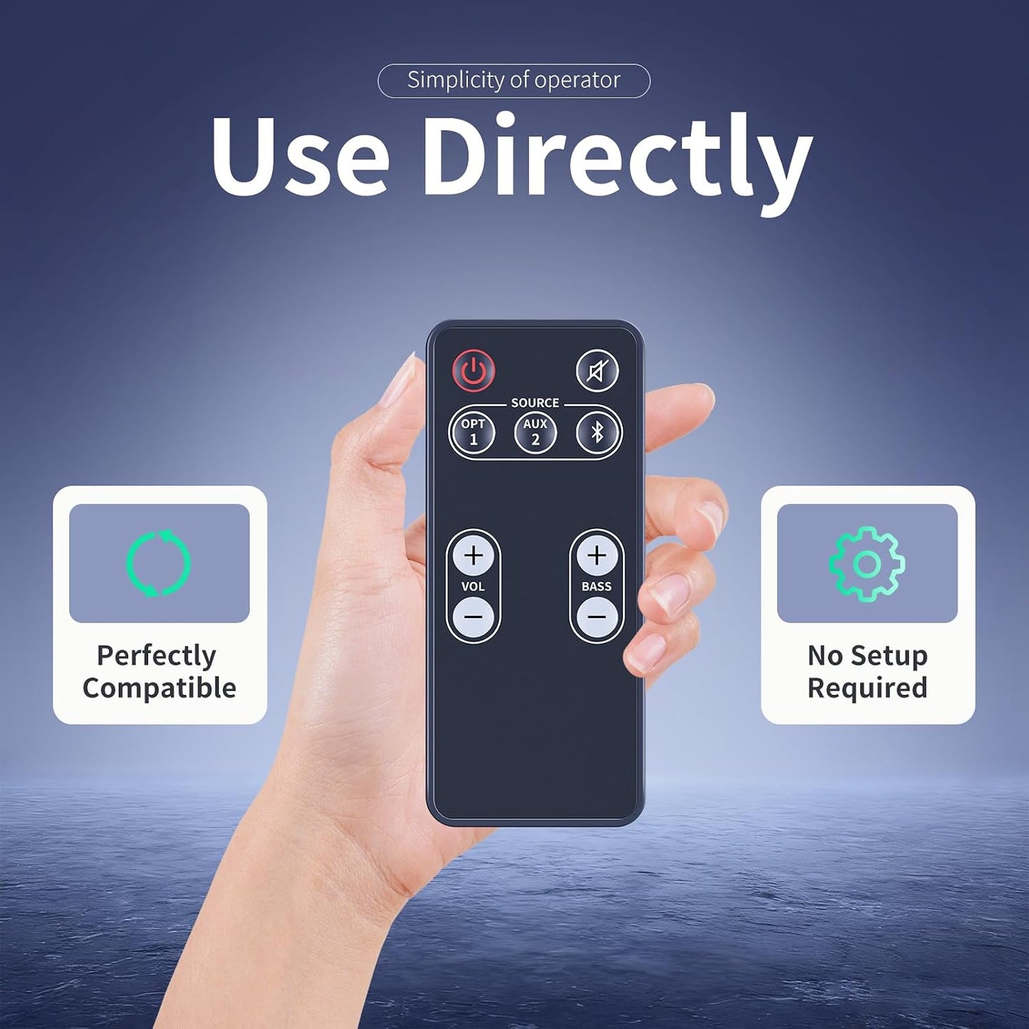 ZWP FR1 DSB1 D581 RE95201 RE9520-1 Replacement Remote Control Compatible for Polk Audio Video Soundbar Speaker System