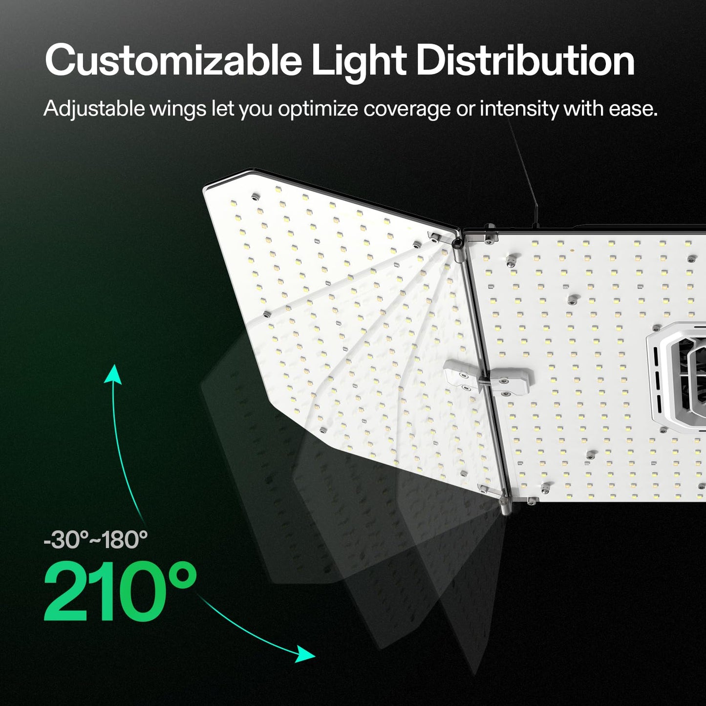 VIVOSUN AeroLight Wing AW200SE, LED Grow Light 200W with Integrated Circulation Fan & GrowHub Controller E25, Compatible with App & E42A, 3x3/4x4 Coverage, Establish an Intelligent Grow Environment