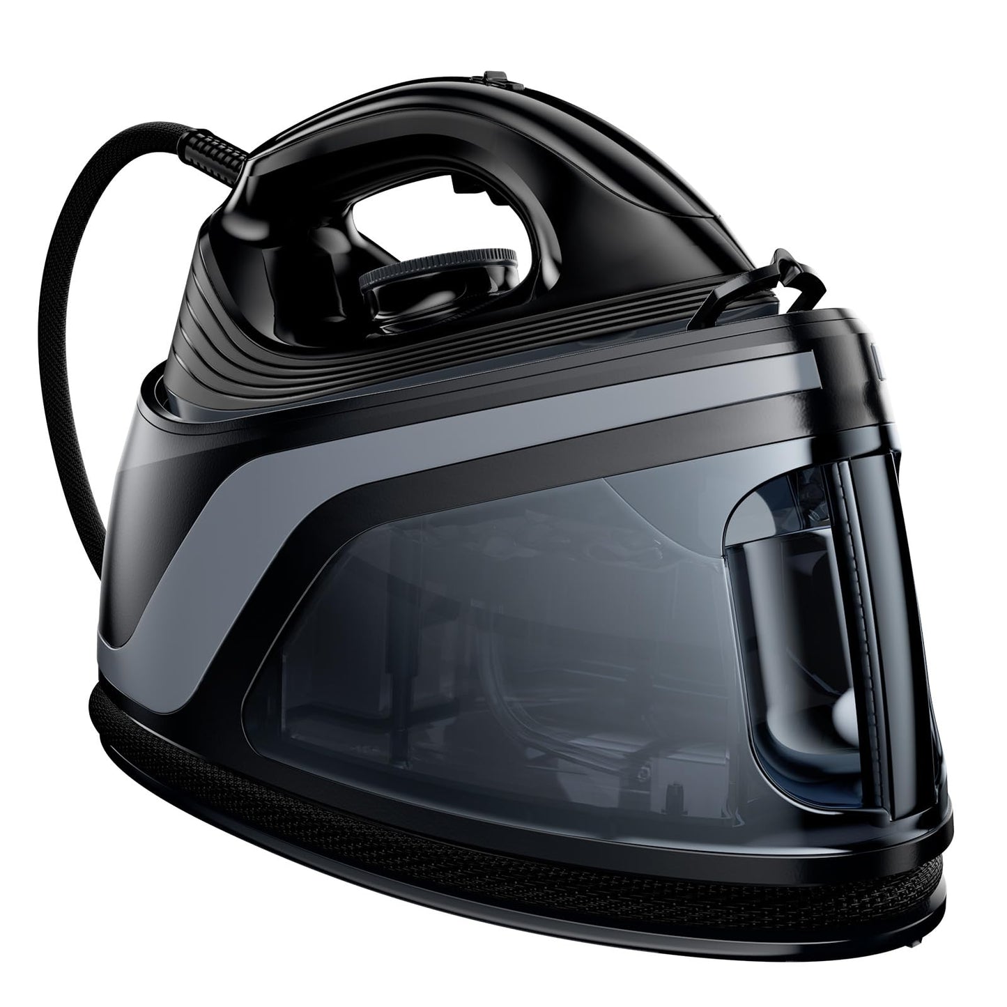 Sundu Pro Steam Station Iron for Clothes,1600W Professional Steam Iron with 44 oz Tank, 400 microsteam holes, Built-In Pump, Ceramic baseplate,Iron Lock For Easy Carry,Black