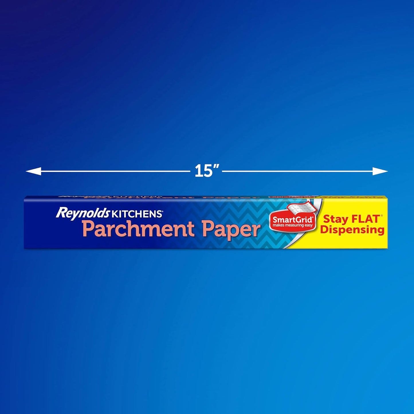 Reynolds Kitchens Parchment Paper Roll - Non-Curling Baking Paper, Oven Safe to 425°F, 36ft x 15in