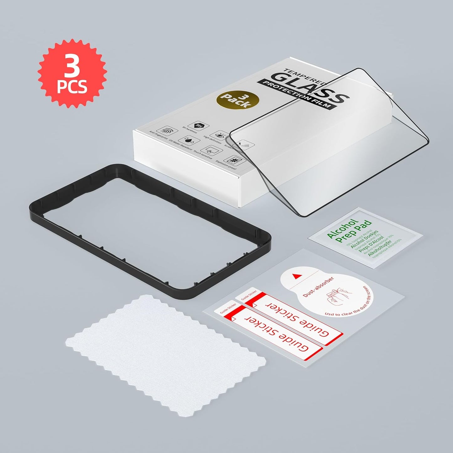 G1 G3 Mp3 9H 3 Pack innioasis Tempered Glass Screen Protector for Player, Anti-Scratch, Hardness, HD Clear, Bubble Free