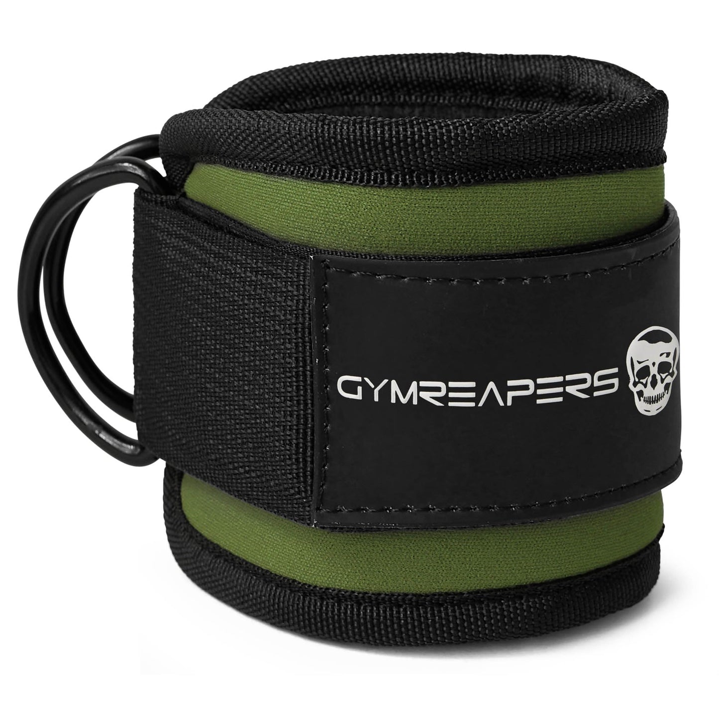 Gymreapers Ankle Straps (Pair) For Cable Machine Kickbacks, Glute Workouts, Lower Body Exercises - Adjustable Leg Straps with Neoprene Padding (Ranger Green, Pair)
