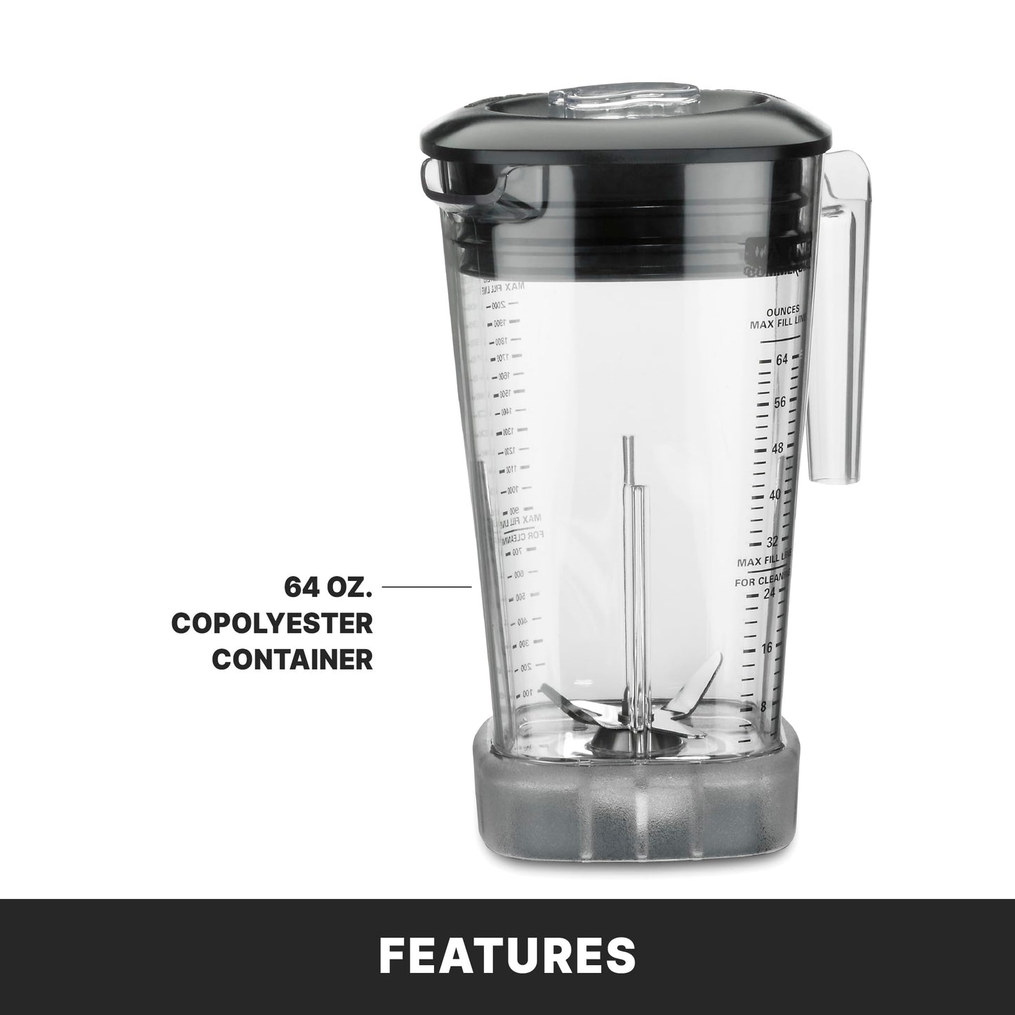 Waring Commercial 3.5 HP Blender w/ Variable Speed Dial Controls & 64 oz. BPA-Free Copolyester Container