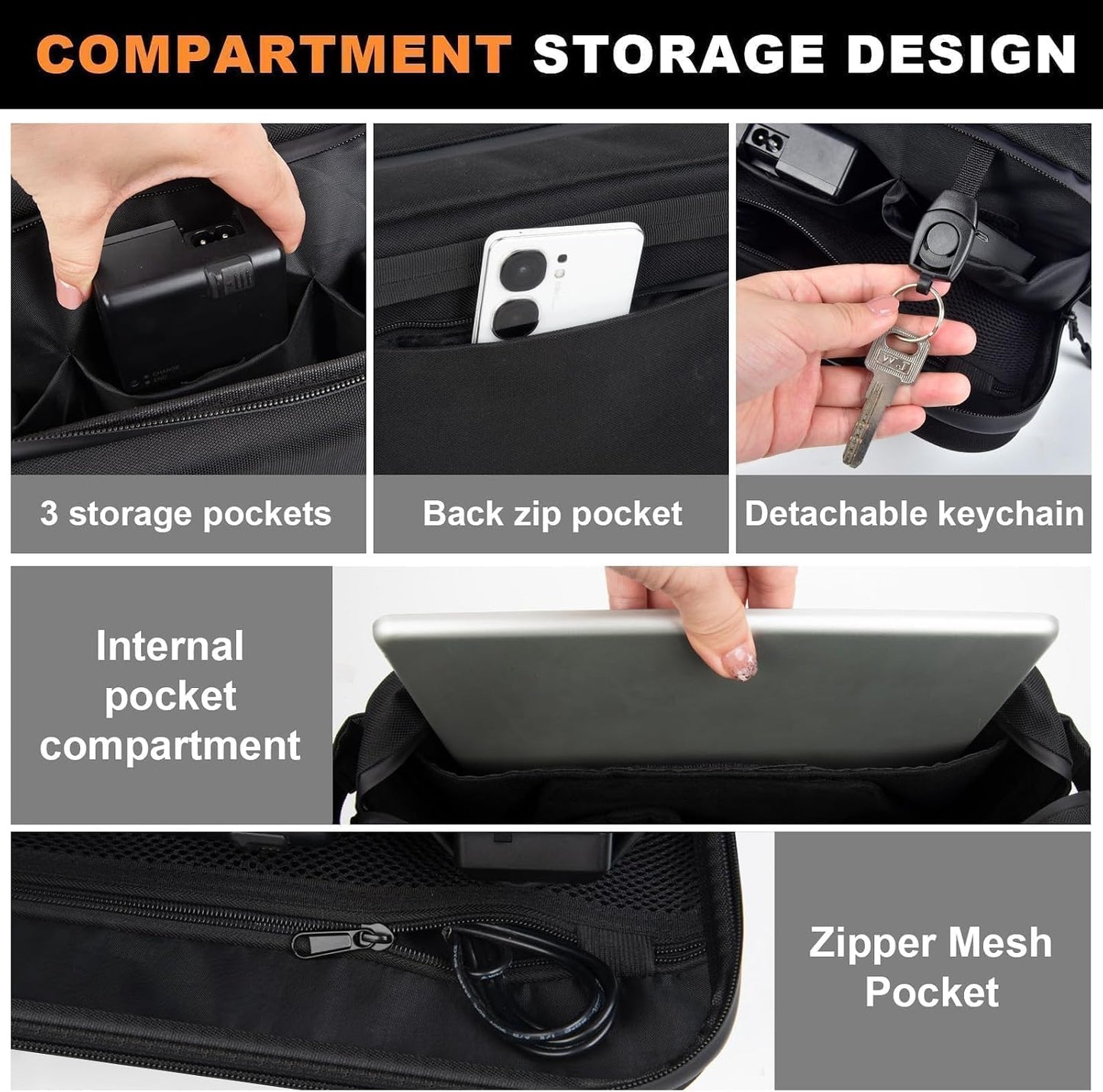 Comecase Hard Shell Camera Sling Bag for DSLR & Mirrorless/Water-Resistant Crossbody with Tripod Holder, Quick Access