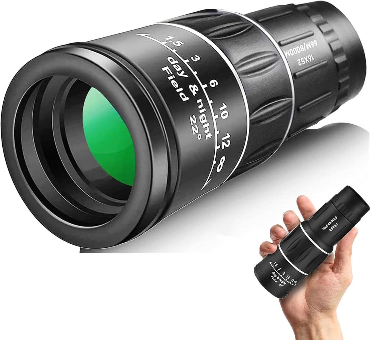 Sihea 16X52 BAK4 Mini Monocular Telescope High Powered for Adults, Birthday Gifts for Men Dad Him Husband Teen Boys