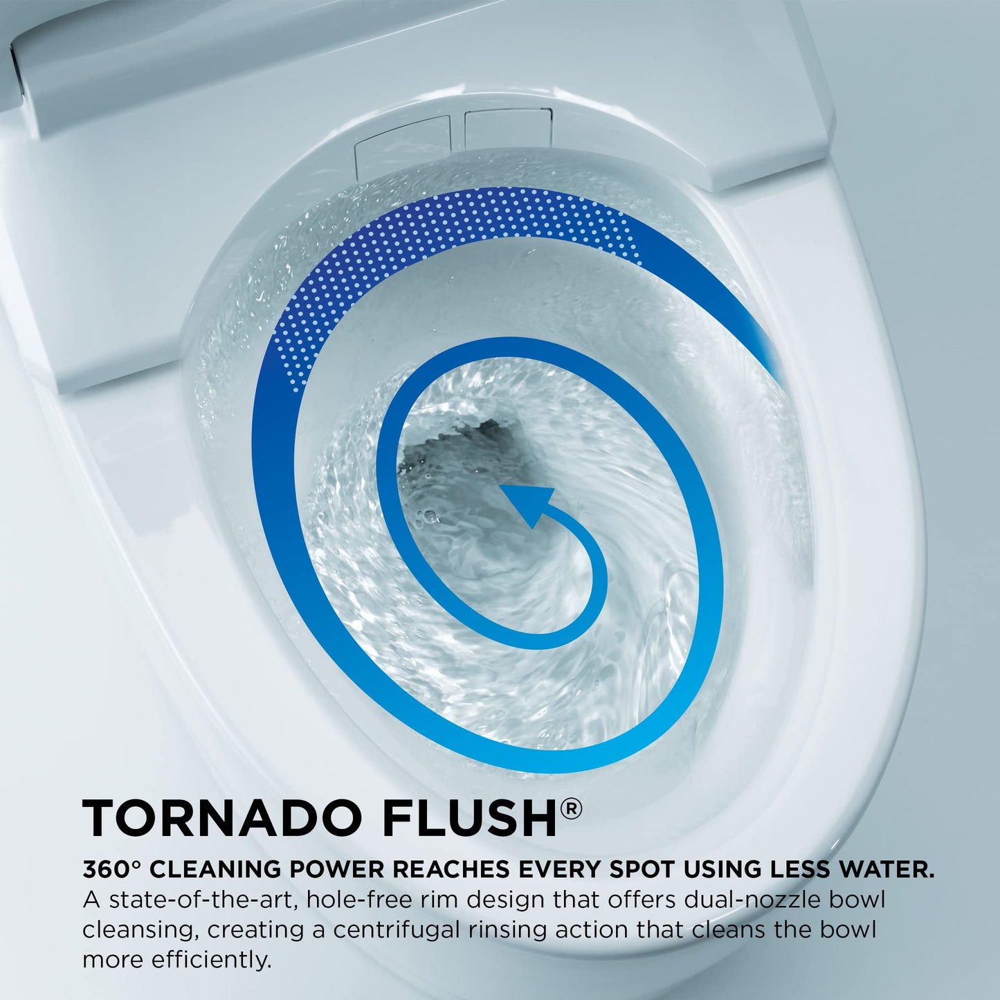 NEOREST® RS Dual Flush 1.0 or 0.8 GPF Toilet with Integrated Bidet Seat and EWATER+, Cotton White - MS8341CUMFG#01