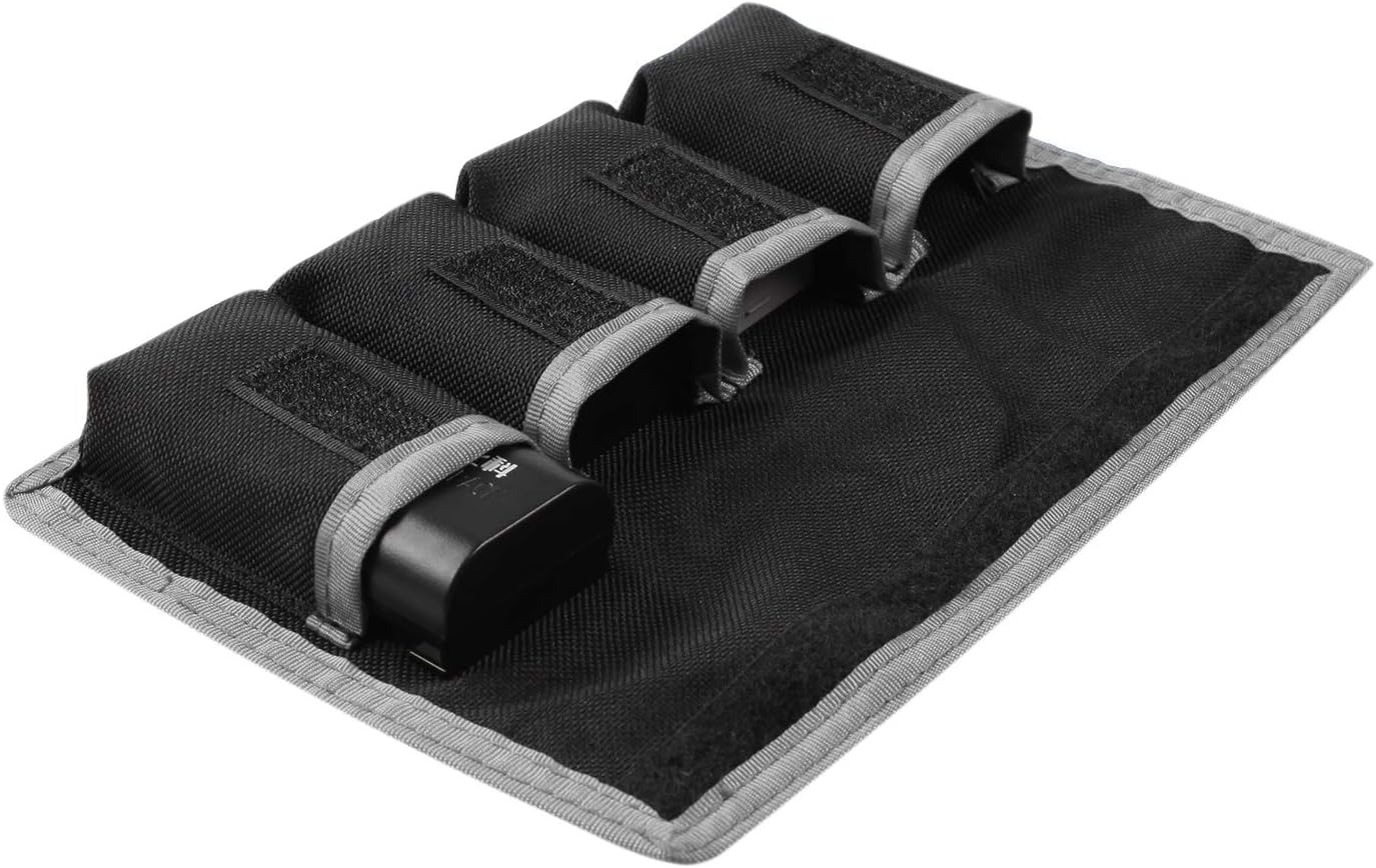 Meking (4 LP-E6 LP-E8 LP-E10 LP-E12, EN-EL14 EN-EL15, NP-FW50 NP-F550 NP-FM500H DSLR Battery Case Holder Storage Bag
