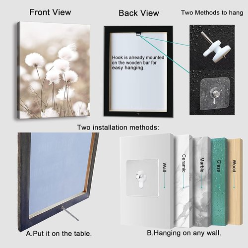7 Rules of Life Canvas Wall Art - Motivational Inspirational Decor for Classroom & Home | A-253