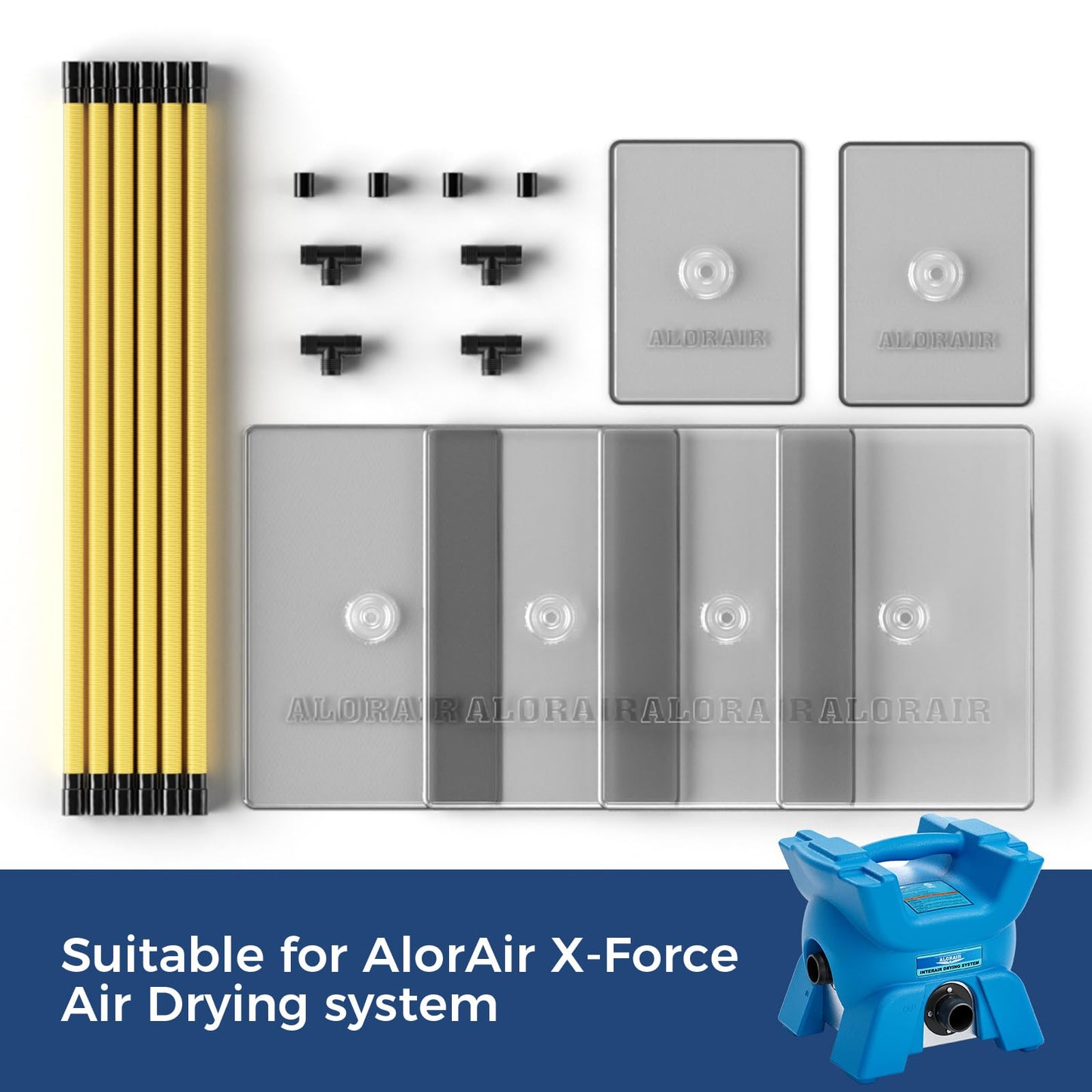 AlorAir Air Drying System Mat – X-Force Rescue Mat for Efficient Floor Drying, Ideal for Water Damage Restoration in Wood Floors and Any Floor Layout