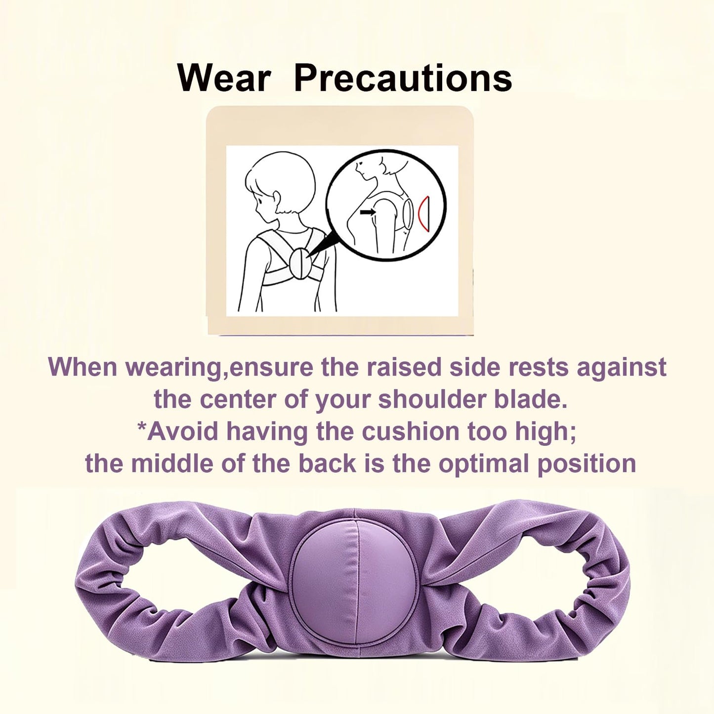 SOMIVOT Posture Corrector for Sleeping – Upper Back and Shoulder Alignment Brace with Soft Support Pad, Comfortable Nighttime Clavicle & Posture Training Strap for Men and Women (Large)