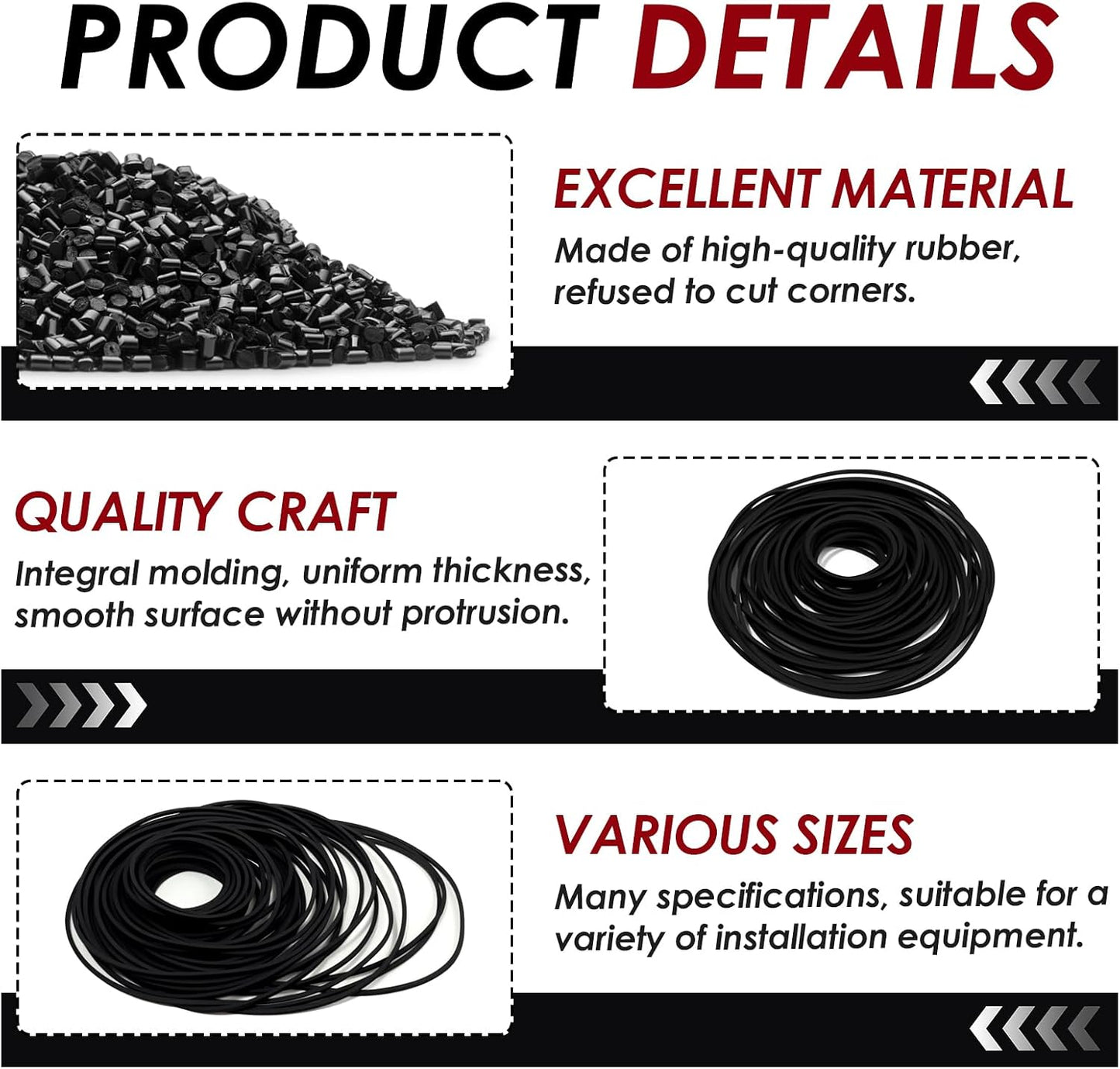 TNJPSEK 150 Cassette Set (1mm Pcs Player Belts Replacement Kit, Mixed Flat Rubber Drive Belts for Tape Recorder Repair