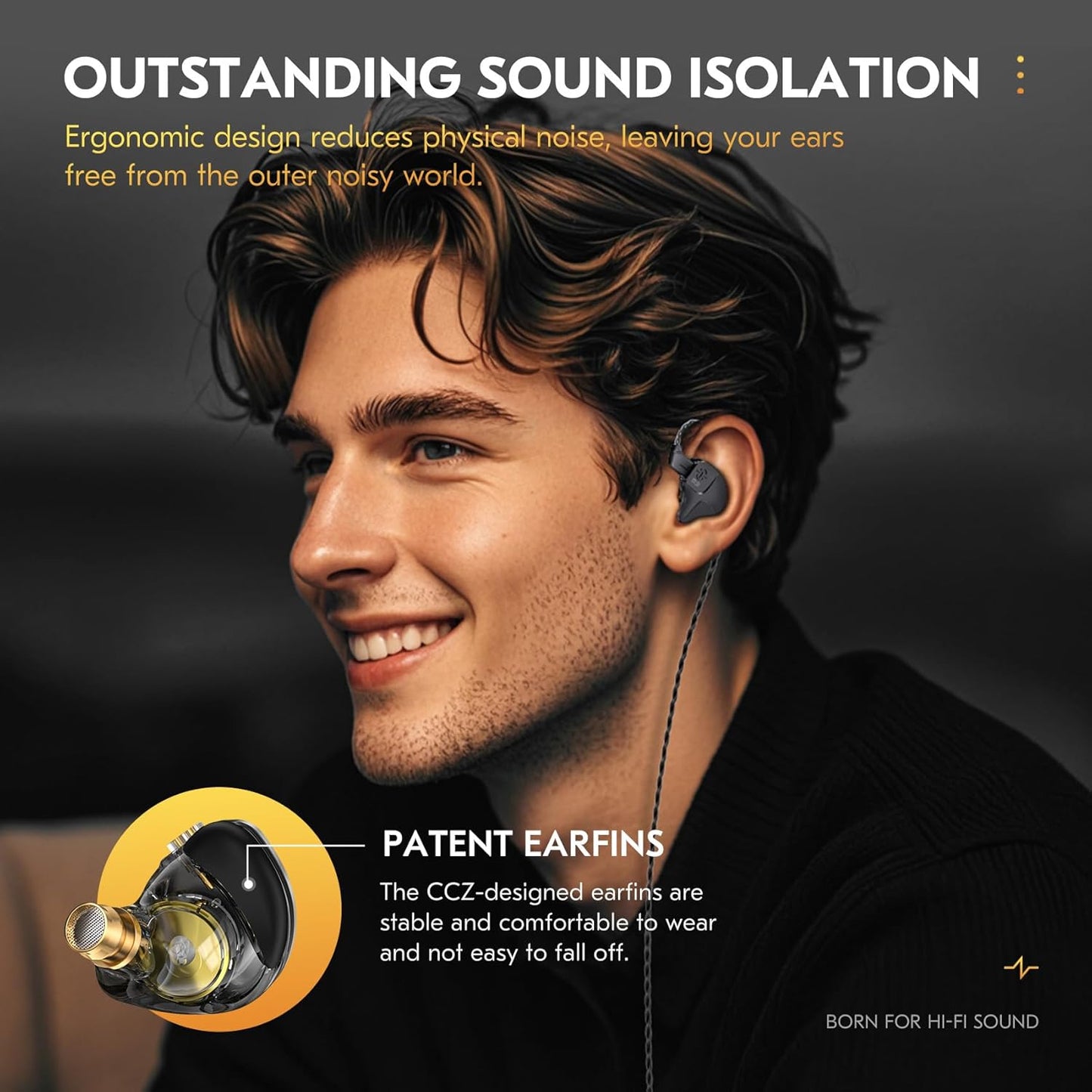 DC03 16/15 CCZ USB C Wired Headphones with Mic, Type C Earphones Wired Earbuds for iPhone Pro Max Plus, Bass Stereo