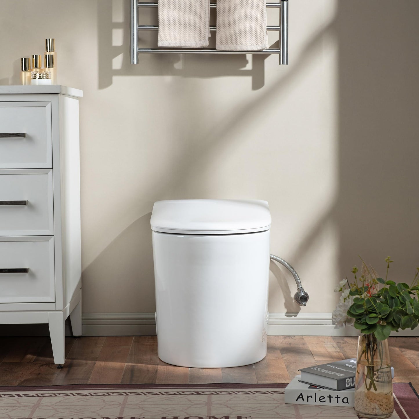 WOODBRIDGE GT100 Smart Toilet,Auto Open/Close Lid, Foot Sensor,Auto Flush, Heated Seat & Fragrance System, ADA Height, Easy Installation, without Bidet