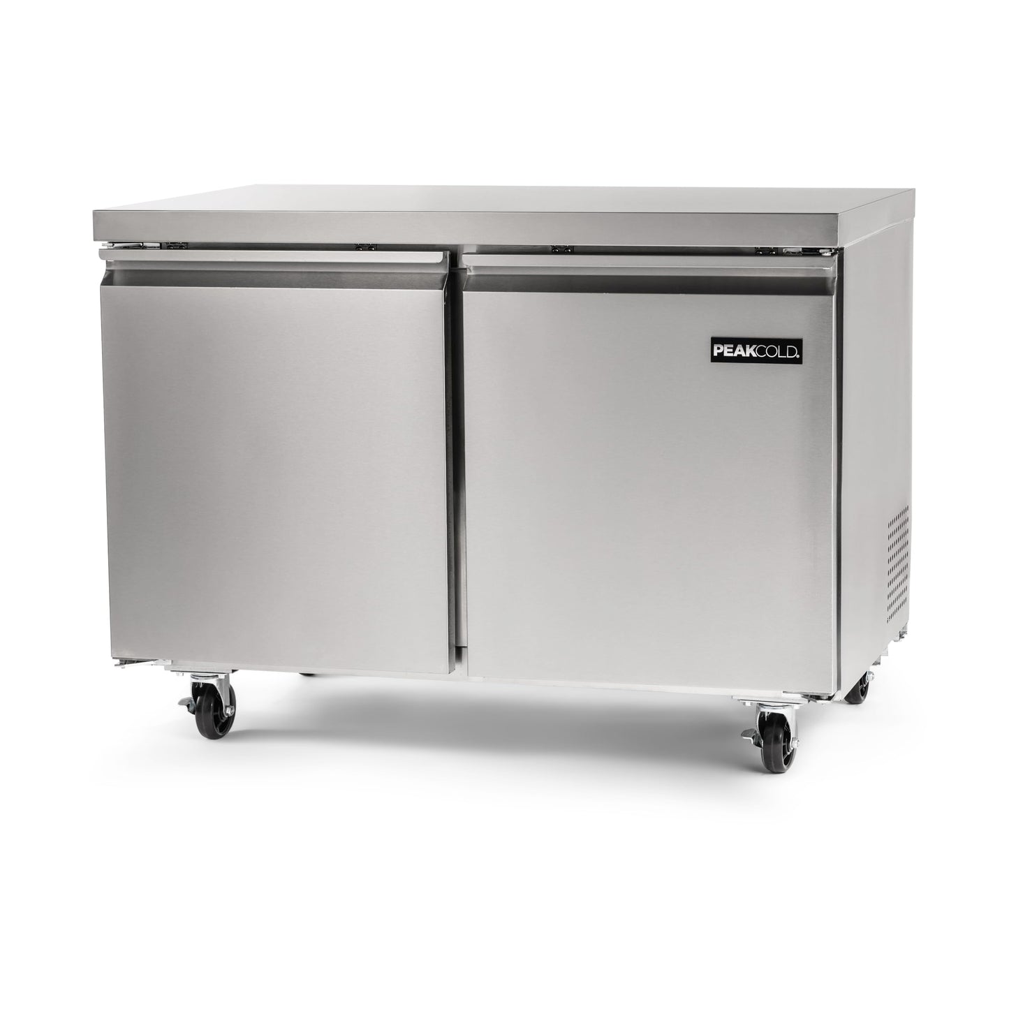 PEAK COLD Commercial Under Counter Stainless Steel Freezer; 48" W